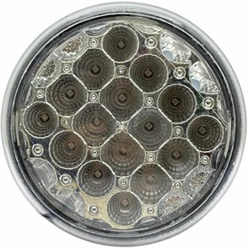 Resim NEWLIGHT 24v Sinyal Lambası Yuvarlak (ŞEFFAF) (LEDLİ) (122 MM) 