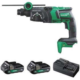 Resim Hikoki DH18DPC-2.0 18V/2.0AH 26 MM 3.2j Sds Plus Kömürsüz Şarjlı Kırıcı Delici Matkap 