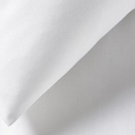Resim 300 İplik Mısır Pamuklu Tekli Klasik Yastık Kılıfı - Beyaz / Standart 50 × 75 cm 