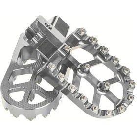 Resim Hightower 7 Renk Seçenekli 17 Parça Motor Alüminyum Pedal Ayaklığı Ve 2 Aksesuar Seti - Gümüş 