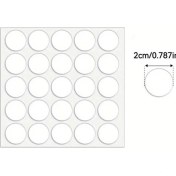 Resim Trendooze Çift Taraflı Nokta Bant, 2cm Mutfak Duvar Sticker 50 Adet Ses Yalıtım Paneli 