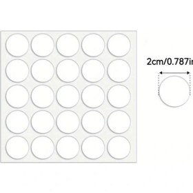 Resim Trendooze Çift Taraflı Nokta Bant, 2cm Mutfak Duvar Sticker 50 Adet Ses Yalıtım Paneli 
