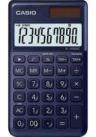 Resim Casio Sl-1000sc-ny Cep Tipi 10 Hane Lacivert Hesap Makinesi Çok Renkli 
