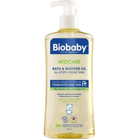 Resim Hype Store BioBaby Atocare Duş Yağı 500 ml – Atopiye Eğilimli Bebek Ciltleri İçin, Seramid Kompleksli, Omega 3- 