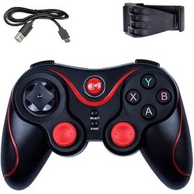 Resim Siyah-kablosuz Bluetooth Gamepad Pc Oyun Denetleyicisi Oyun Joystick Android Cep Telefonu Tv Kutusu Playstation 3 Tablet Pc Mg09 