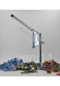 Resim Gazoz Soda Kapağı Kapatma Makinesi 250 Kapak Ayarlanabilen Boy Gümüş 