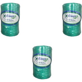 Resim Favori İp 5000 Denye -0.8 Mm- Ambalaj Ve Paket İpi Naylon Burgulu Örgü Çamaşır İpi - Yeşil - 3 Adet 