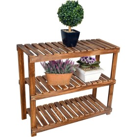 Resim Wooden City Ahşap Ayakkabılık Ahşap Saksılık 