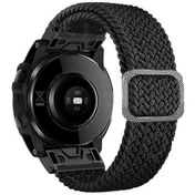 Resim Garmin Fenix 7/epix/ınstinct 2/approach S62/fenix 5 Naylon Kayışlı 22 Mm Tokalı Akıllı Saat Bandı İle Uyumlu Special Gift Siyah 
