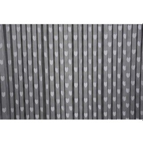 Resim Kalpli Model Gri Renk İp Perde Hazır İp Perde 300 270 Gri 