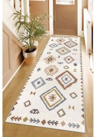 Resim West Home Makinede Yıkanabilir Kaymaz Taban Leke Tutmaz Modern Kesme Yolluk Mutfak Yolluk Halı Yolluk Wh 541 Multy Yolluk 