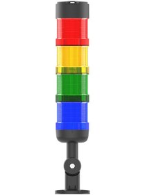 Resim Mesan Ø66 4 Kat Modüler Işıklı Kolon Multi Led Buzzer Devrilme Aparatlı 110-220vac Ms 82641.1.3.2.5.110-220vac 