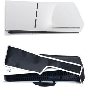 Resim Ps5 İnce Disk Ve Dijital Sunucu İçin Toz Kapağı Koruyucu Kılıf, Stil: Yatay Siyah 