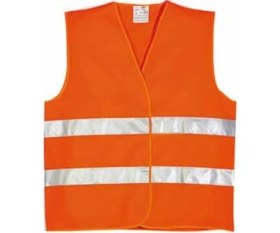 Resim Makara Reflektörlü İkaz Yeleği (Turuncu) 