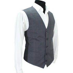 Resim Mentor Regalo Erkek Yelek V Yaka Lacivert Ekose 50616 L 