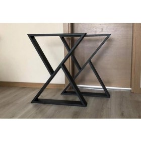 Resim Abronya Masa Ayağı Yemek Çalışma Ofis Toplantı Yemek Masası Metal Ayak 1 Çift 2 Adet 