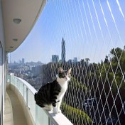 Resim 10x3m Kuş Koruma Ağı - Dayanıklı Naylon Çoklu Fiber Hat, Yüksek Yük Kapasitesi, Balkon, Bahçe ve Açık Hava Kullanımı için Şeffaf Havuz Ağı, Kuş Koruma Ağı | Modern Estetik Ağı | Hava Koşullarına Dayanıklı Açık Hava Ağı 