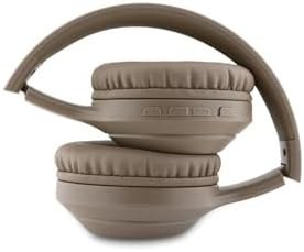 Resim Kulak Üstü Bluetooth Kulaklık Guess Lisanslı Katlanabilir Metal Klasik Logolu Kahverengi 