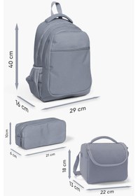 Resim Coral High Kids Nefti Turuncu Basketbol Desenli 3 Lü Okul Çanta Seti Set0123651 