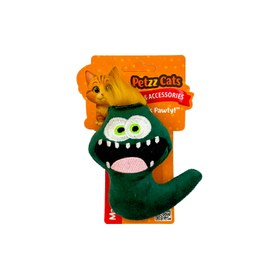 Resim PetzzCats Beauty Matatabi ve Çıngırak Sesli Peluş Kedi Oyuncağı Yeşil 11x9 Cm 