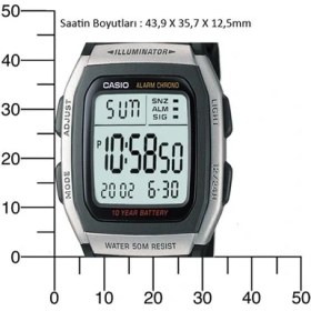 Resim Casio W-96H-1BVDF Erkek Kol Saati 