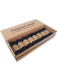 Resim Trendcorap Premium 8'li Dikişsiz Bambu Erkek Spor Bilek Patik Çorap Siyah - Lacivert 