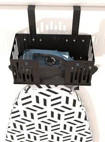 Resim Risingmaber Siyah Kapı Arkası Ütü ve Ütü Masası Askısı, Ütü ve Ütü Masası Tutucu Organizer MT110SD 