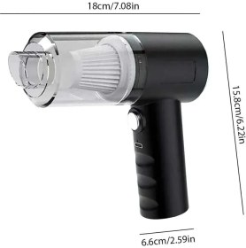 Resim Hasuba Resmi Distribütör Garantili USB Şarjlı Elektrikli Mini Taşınabilir Süpürge Makinesi Evde Arabada H 