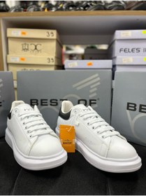 Resim Best Of B-150 BEYAZ-SİYAH ERKEK SPOR AYAKKABI 