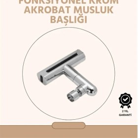 Resim 360° Dönüşlü Su Akışı Başlığı | 4'ü 1 Arada Kullanım 