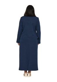 Resim Disentis Modest Büyük Beden Etek Ceket Lacivert Takım Lacivert 