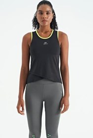 Resim TOMMY LIFE Logo Baskılı Biye Şeritli Kadın Spor Atlet, T13BY-97255 