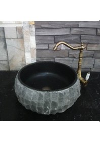 Resim Bazalt Dışı Patlatma Teker Lavabo 