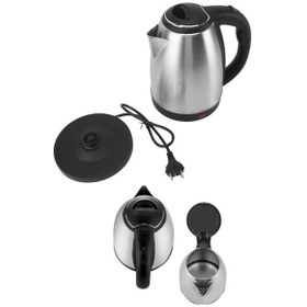 Resim Elektrikli Paslanmaz Çelik Su Isıtcı Çelik Kettle 1.8 Lt. Uzun Ömürlü 