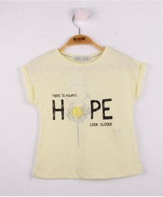Resim Toontoy Kids Toontoy Kız Çocuk Hope Baskılı Tişört Sarı 