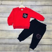Resim Babix Kız Bebek Iki Ip Penye %100 Pamuk Takım 6-12-18-24-ay 