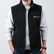 Resim Lars OBM Erkek Kolsuz Ceket - Dik Yaka ve Fermuarlı Kapanış, Tam Fermuar İçli Outdoor Mont, Çamaşır Makinesinde Yıkanabilir Bahar/Sonbahar İçin Günlük Vest, Sıcak Polar Astarlı Doğa yürüyüşleri Seyahat & Casual Giysi İçin Regular Kalıp Stil sahibi erkek çıkma giysisi, İşlevsel Ceplerle Donanım 