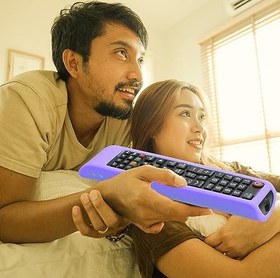 Resim Samsung TV Denetleyicisi için uzaktan kılıf, BN59-01199F Samsung Uzaktan Kumanda için Silikon Uzaktan Kapak, Akıllı TV Uzaktan Cilt Kılıfı Mavi 