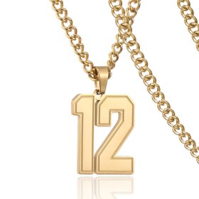 Resim 1 adet 1-99 Başlangıç Sayısı Kolye Erkekler Kadınlar Siyah Spor Atletler Kupa Numarası 60.96cm Paslanmaz Çelik Zincir Takı Babalar Oğullar Basketbol Beyzbol Futbol Buz Hokeyi 