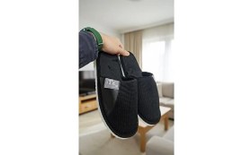 Resim Slipcat Unisex Ev Terliği Kaymaz Tabanlı Ribana Kumaş Konforlu Model Şık ve Konforlu Ev Içi Terlik Yarı Der 