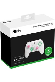 Resim 8Bitdo Ultimate Mini Kablolu Hall Effect Controller Xbox Series X Series S - 0ne & Windows PC Beyaz 