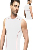 Resim fsm1453 Erkek Pamuklu Kolsuz Slim Fit Sporcu Likralı Atlet -1007 