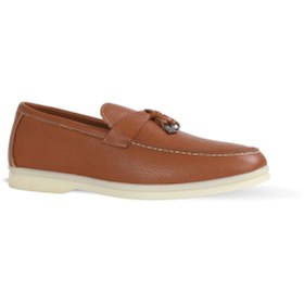 Resim Bueno Shoes Taba Flotter Deri Kadın Günlük Ayakkabı 05ws101 