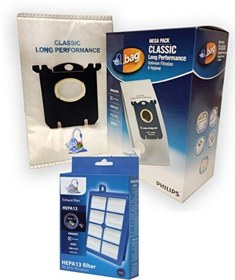 Resim Philips Uyumlu Muadil Hr8353 Elektrikli Süpürge Mega 12'Li Paket Toz Torbası + Hepa Filtre 