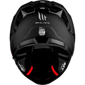 Resim mt Helmets Kask Thunder 4 Sv Solıd A1 Matt Black 2XL Beden Şeffaf Vizör ile Rahat Uyum 