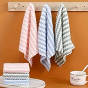 Resim 10 adet Ultra-Yumuşak Mikrofiber Bulaşık Bezi - Kalın, Emici ve Leke Giderici Çift Taraflı Havlular, Ev, Ofis ve Daha Fazlası İçin Mükemmel, Dayanıklı Polyesterden Yapılmış, Mutfak, Banyo ve Daha Fazlası İçin Uygun, Bulaşık Bezi 