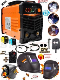 Resim STANVOLT 250 Amper İnverter Çanta Kaynak Makinesi + Ayarlı Otomatik Kararan Kafa Maskesi Colormatik 