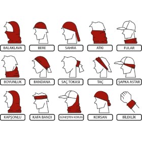 Resim Bebo Store Atatürk Temalı Extreme Spor Motor ve Bisiklet Kullananlara Özel Desenli Buff Boyunluk Bandana Balaklava 