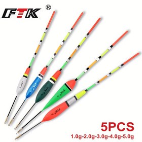 Resim FTK 5 adet 0.035oz, 0.070oz, 0.105oz, 0.176oz, 0.141oz Karışık Boyutlu Sazan Balıkçılık Şamandıraları Seti 