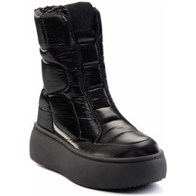 Resim Parlak Siyah Kadın Bot & Bootie K02102011067 Parlak Siyah 